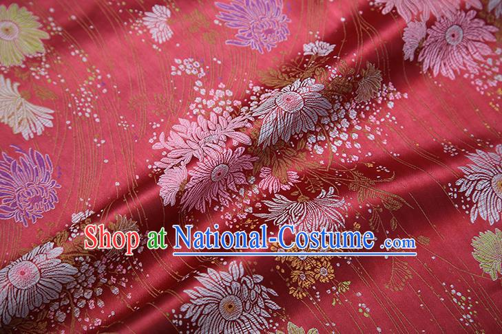 Chinese Traditional Flower Silk Fabric Brocade Embroidered Fabric Dress Material