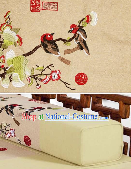 Chinese Traditional Flower Silk Fabric Brocade Embroidered Fabric Dress Material