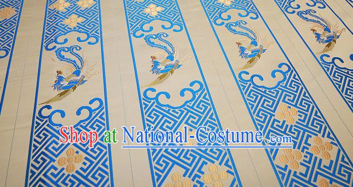 Chinese Traditional Flower Silk Fabric Brocade Embroidered Fabric Dress Material