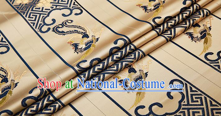 Chinese Traditional Flower Silk Fabric Brocade Embroidered Fabric Dress Material