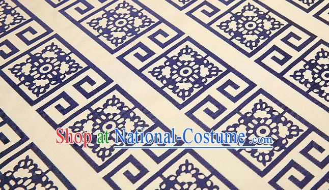 Chinese Traditional Flower Silk Fabric Brocade Embroidered Fabric Dress Material