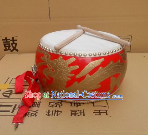 Chinese Traditional Drums Folk Dance Dragon Tupan Cowhide Drum