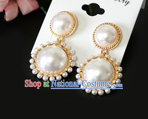 Top Grade Handmade Pearls Earrings Bride Jewelry Accessories for Women