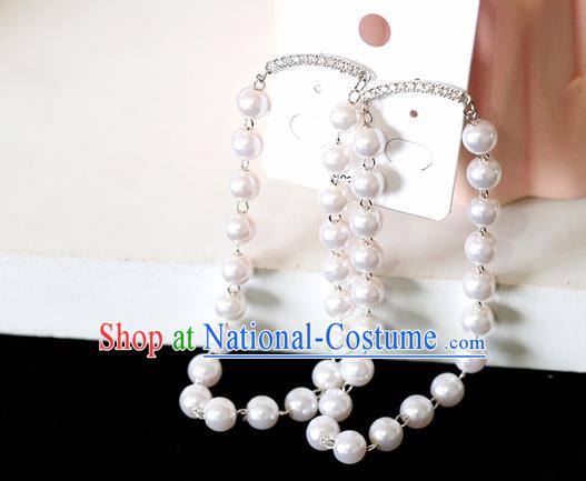 Top Grade Handmade Pearls Earrings Bride Jewelry Accessories for Women