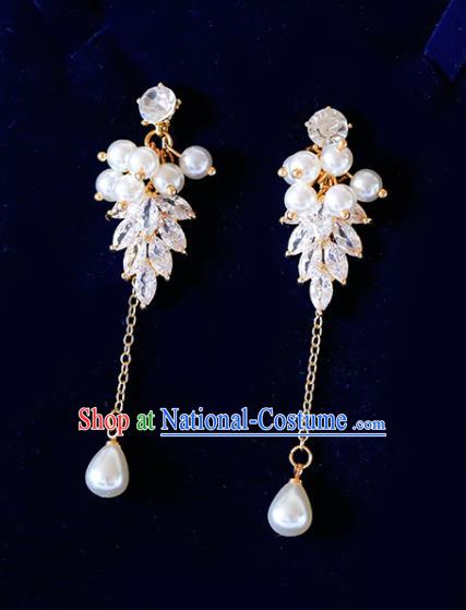 Top Grade Handmade Baroque Pearls Earrings Bride Jewelry Accessories for Women