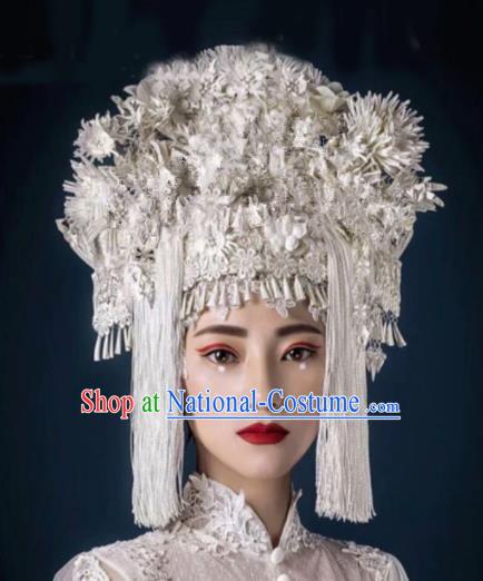 Chinese Traditional Ancient Bride Headdress Palace Phoenix Coronet Hair Accessories for Women