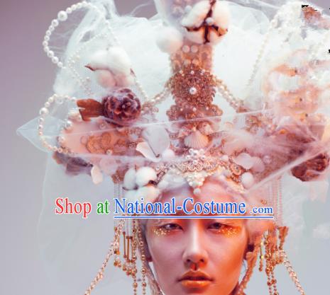 Top Grade Halloween Catwalks Headdress Brazilian Carnival Queen Hair Accessories for Women