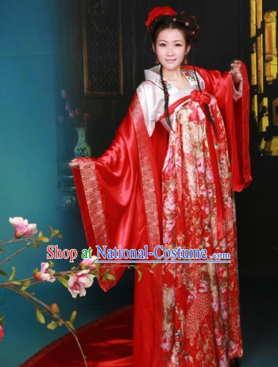 Ancient Chinese Palace Costumes Tang Dynasty Princess Hanfu Dress for Women