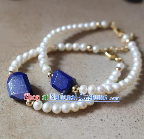 Asian Chinese Traditional Pearls Jewelry Accessories Ancient Hanfu Bracelet for Women