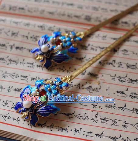 Asian Chinese Traditional Hanfu Butterfly Hair Clip Ancient Palace Hairpins for Women