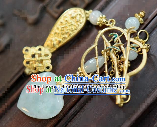 Chinese Traditional Palace Brooch Ancient Bride Hanfu Breastpin Jewelry Accessories for Women