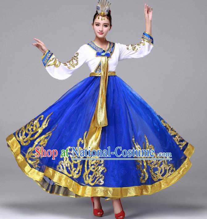 Traditional Korean Fashion Costume, Asian Hanbok Folk Dance Dress for Women