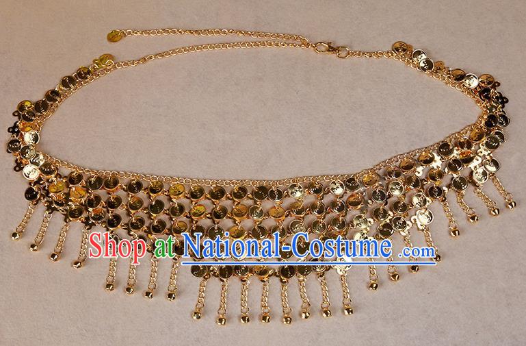 Asian Indian Belly Dance Waist Chain Tassel Waistband India Raks Sharki Belts for Women