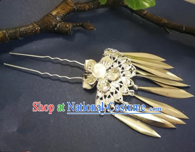 Chinese Handmade Classical Hair Accessories Ancient Palace Lady Tassel Hairpins for Women