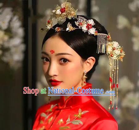 Chinese Handmade Classical Wedding Hair Accessories Ancient Phoenix Coronet Hairpins for Women