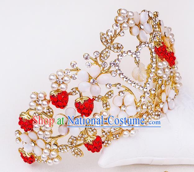 Chinese Hair Jewelry Accessories Xiuhe Suit Hairpins Headwear Headdress Hair Crown for Women