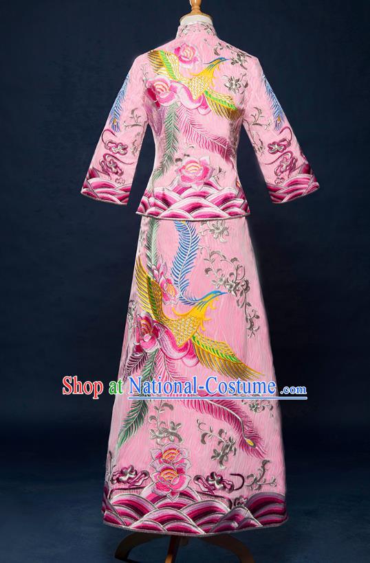 Traditional Chinese Wedding Costumes Traditional Xiuhe Suits Ancient Chinese bridal Full Dress