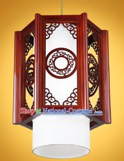 Chinese Classical Handmade Wood Carving Palace Lanterns Hanging Lantern Ancient Ceiling Lamp