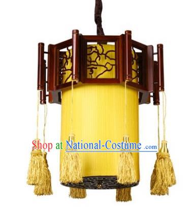 Traditional Chinese Wood Hanging Palace Lanterns Handmade Lantern Ancient Ceiling Lamp