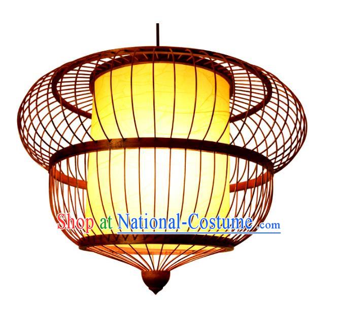 Traditional Chinese Rattan Lanterns Handmade Hanging Ceiling Lantern Ancient Lamp