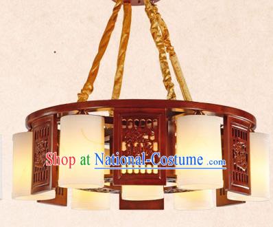 Traditional Chinese Wood Carving Ceiling Lanterns Ancient Handmade Marble Lantern Ancient Lamp