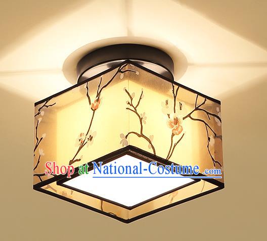 Traditional Chinese Plum Blossom Ceiling Lanterns Ancient Handmade Square Lantern Ancient Lamp