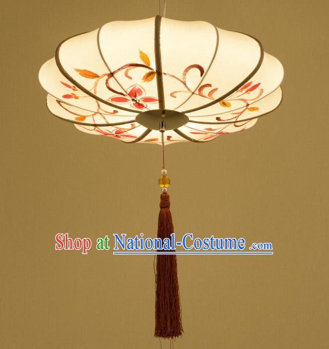 Traditional Chinese Painting Hanging Lanterns Ancient Handmade Ceiling Lantern Ancient Lamp