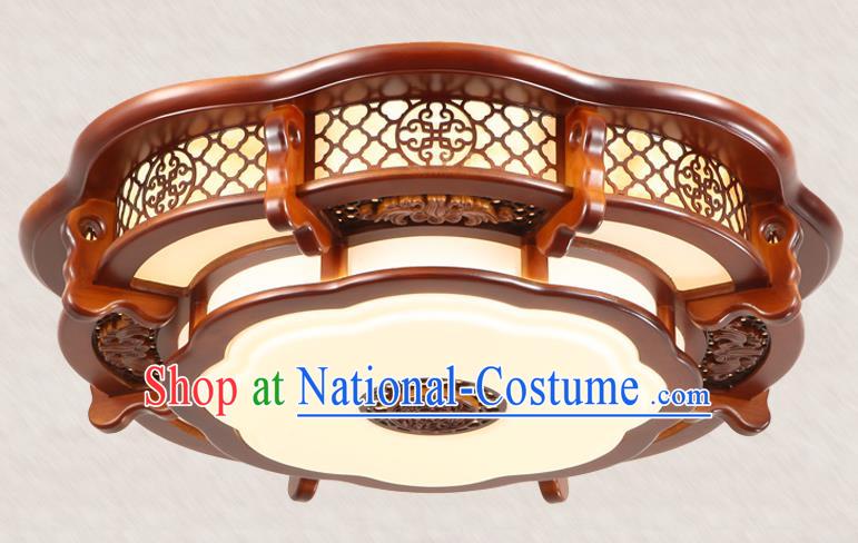 Traditional Chinese Handmade Wood Carving Ceiling Lantern Asian Lanterns Ancient Lantern