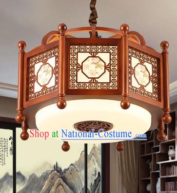 Traditional Chinese Handmade Hanging Lantern Asian Wood Ceiling Lanterns Ancient Lantern