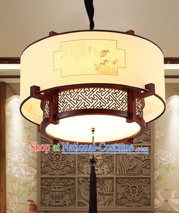 Traditional Chinese Handmade Painted Hanging Lantern Asian Ceiling Lanterns Ancient Lantern