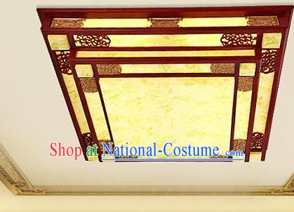 Traditional Chinese Wood Palace Lantern Handmade Squre Ceiling Lanterns Ancient Lamp