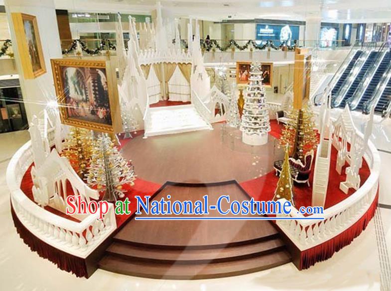 Traditional Handmade Christmas Stage Lights Scene Display Decorations Shiny Lamplight LED Lanterns