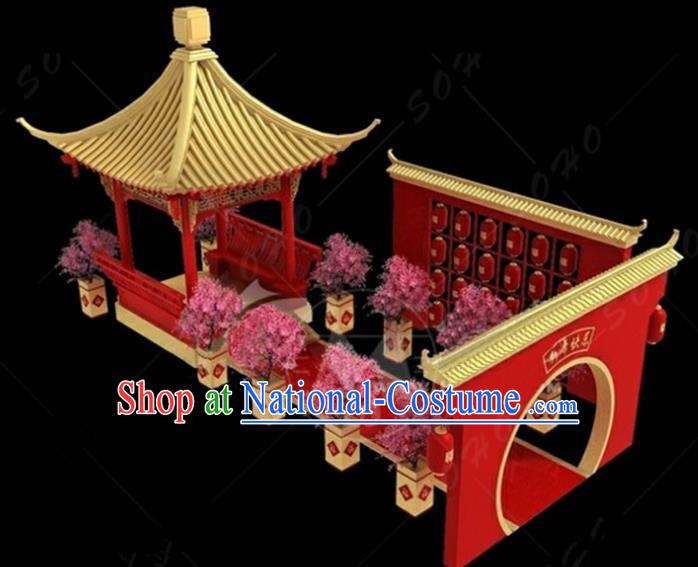 China Traditional Courtyard Lamp New Year Decorations Lamplight Stage Display Lanterns