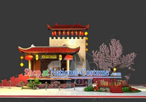 China Traditional Courtyard New Year Lamp Decorations Lamplight Stage Display Lanterns