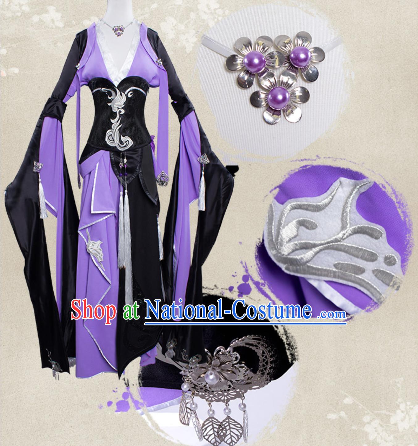 Asian Sexy Chinese Style Future Warrior Anime Costumes Superhero Costume Complete Set