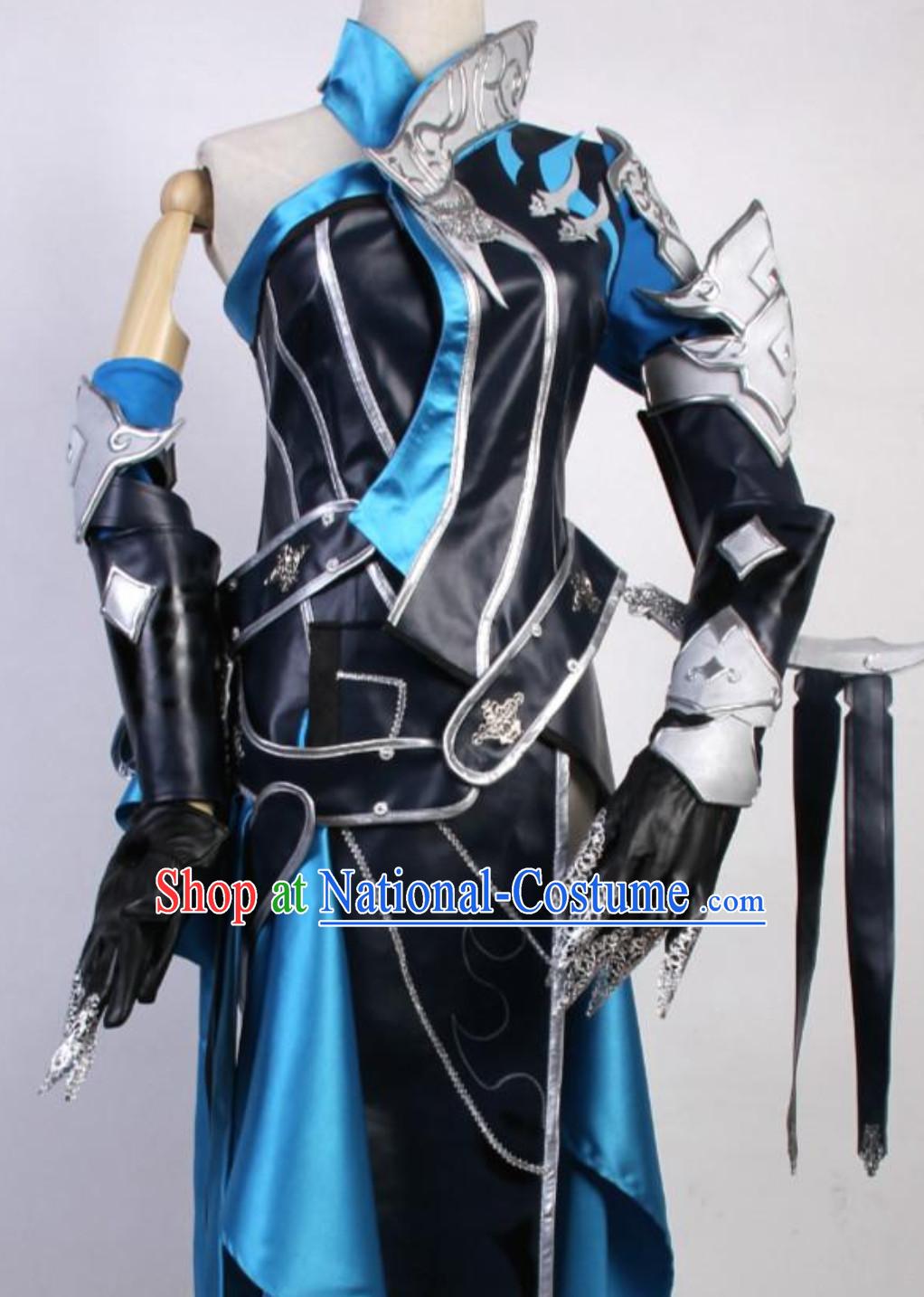 Asian Sexy Future Warrior Anime Costumes Superhero Female Beauty Costume Complete Set