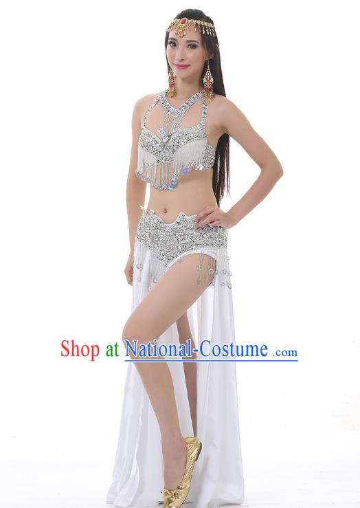 Indian Traditional Costume Tassel Dress Oriental Dance Belly Dance Stage Performance Clothing for Women