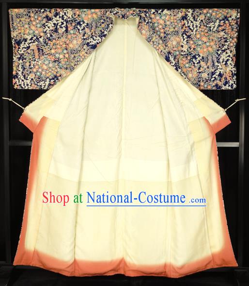 Asian Japan Furisode Kimono Formal Costume Traditional Japanese Yukata Dress for Women