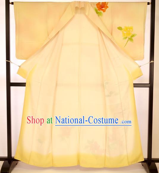 Asian Japan Formal Costume Furisode Kimono Traditional Japanese Yukata Dress for Women