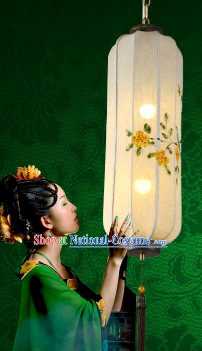 Traditional Chinese Ancient Palace Lantern Ceiling Lamp Hand Painting Lanern