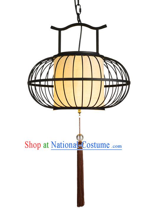 Traditional Chinese Ancient Palace Lantern Ceiling Lamp Iron Art Lanern