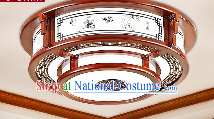 China Traditional Handmade Ancient Printing Bamboo Wood Lantern Palace Lanterns Ceiling Lamp