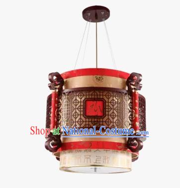 China Handmade Wood Ceiling Lantern Traditional Hanging Lanterns Palace Lamp