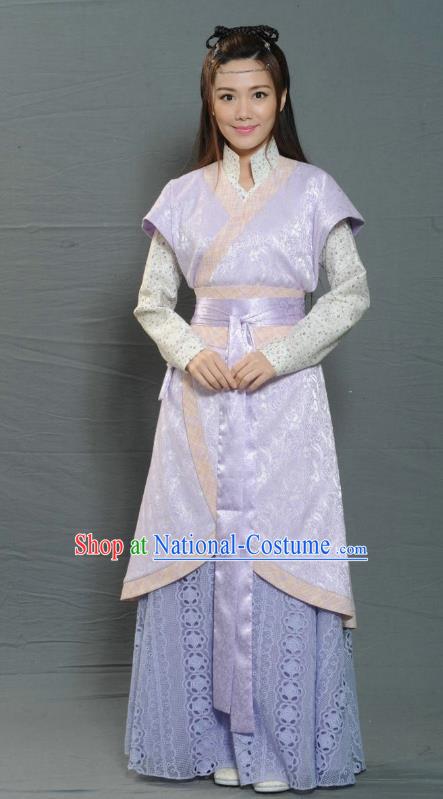 Chinese Ancient Ming Dynasty Female Swordsman Replica Costume for Women