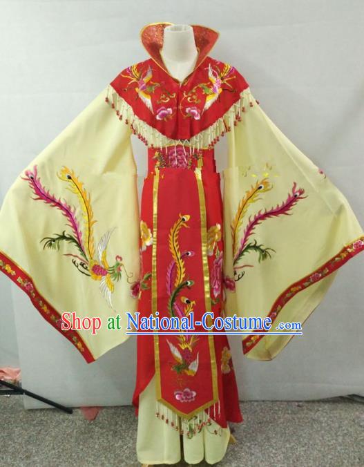 Traditional China Beijing Opera Empress Embroidered Dress Chinese Peking Opera Diva Costume