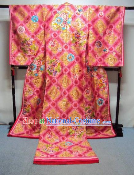 Ancient Japanese Empress Garment Palace Iromuji Furisode Kimonos Traditional Yukata Dress Costume for Women