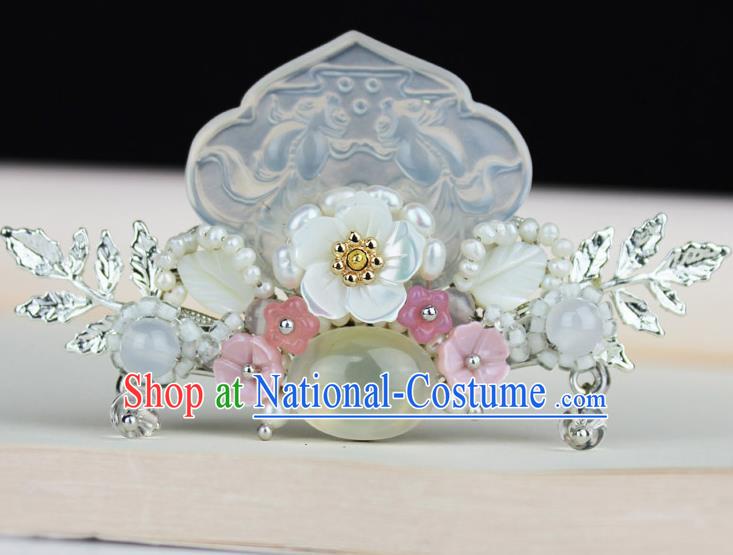 Chinese Ancient Handmade Hair Accessories Jade Hair Stick Hairpins for Women