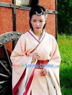 Ancient Traditional Chinese Han Dynasty Palace Lady Replica Costume Imperial Concubine Hanfu Dress for Women