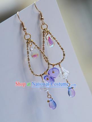 Chinese Ancient Handmade Eardrop Hanfu Earrings for Women