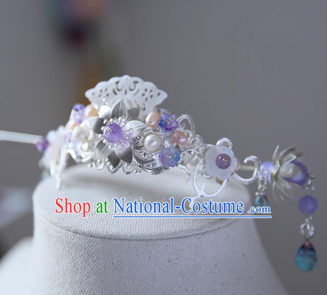 Chinese Ancient Hanfu Handmade Hair Crown Hairpins Hair Stick Hair Accessories for Women